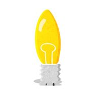 cartoon electric light bulb N8