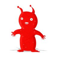cartoon happy little alien N2