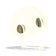 cartoon spooky skull N31
