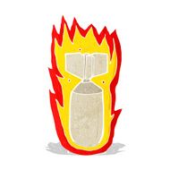 cartoon flaming bomb N6