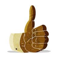 cartoon thumbs up symbol N2