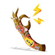 cartoon tattoo arm symbol