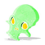 cartoon spooky skull N32