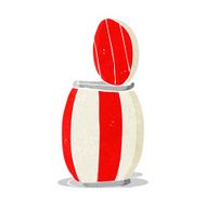 cartoon painted barrel