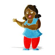 cartoon woman singing