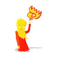 cartoon fire spirit