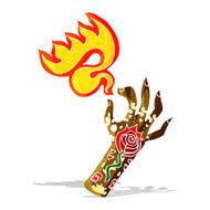 cartoon tattoo hand symbol N3