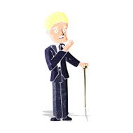 cartoon shocked gentleman