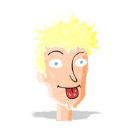 cartoon man sticking out tongue N3