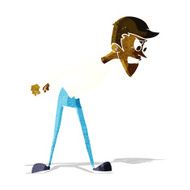cartoon angry man N26