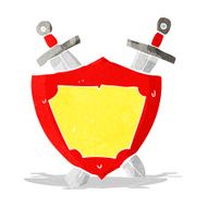 cartoon shield and swords N2