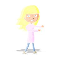 cartoon happy girl N18