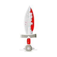 cartoon bloody sword N4