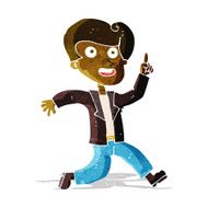cartoon man with great idea N15