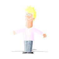 cartoon happy man N62
