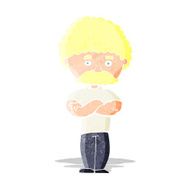 cartoon dad with folded arms