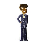 cartoon upperclass man N2