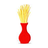 cartoon reeds in vase N2
