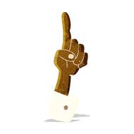 cartoon pointing hand N21