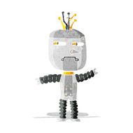 cartoon waving robot N2