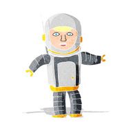 Cartoon Astronaut N35
