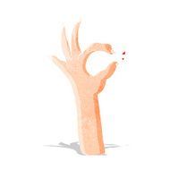 cartoon most excellent hand gesture