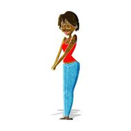 cartoon content woman N2
