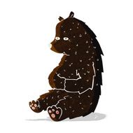 cute cartoon black bear