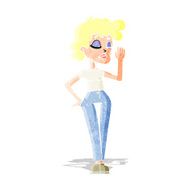 cartoon woman ignoring N2