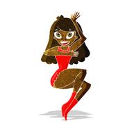 cartoon woman in lingerie N6