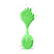 cartoon explosing chemicals