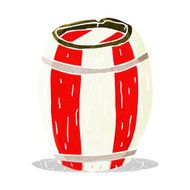 cartoon painted barrel N2