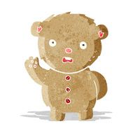 cartoon unhappy teddy bear
