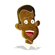 cartoon male face N3