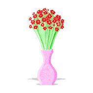 cartoon flowers in pot N3