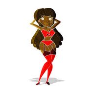 cartoon woman in lingerie N7