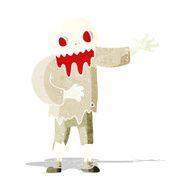 cartoon spooky zombie