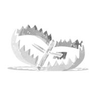 cartoon bear trap