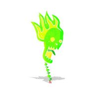 spooky cartoon skull N8