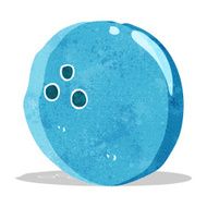 cartoon bowling ball