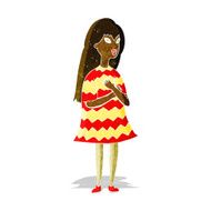 cartoon surprised girl N4