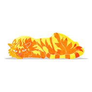 cartoon resting tiger N2