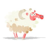 cartoon dirty sheep