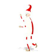 cartoon skinny santa