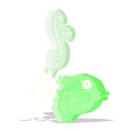 cartoon smelly old fish head