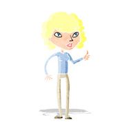 cartoon woman giving thumbs up symbol N7