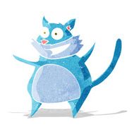 funny cartoon cat N126