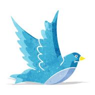 cartoon flying bird N10