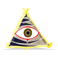 cartoon mystic eye symbol N5