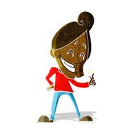 cartoon man snapping fingers N2